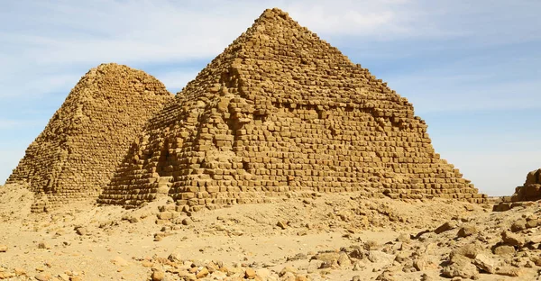 África Sudan Napata Karima Antigas Pirâmides Dos Faraós Negros Meio — Fotografia de Stock