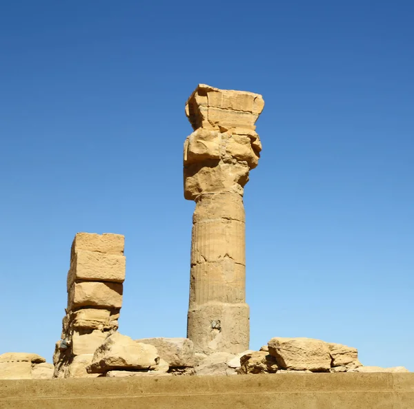 África Sudan Soleb Antigo Templo Dos Faraós Negros Meio Deser — Fotografia de Stock