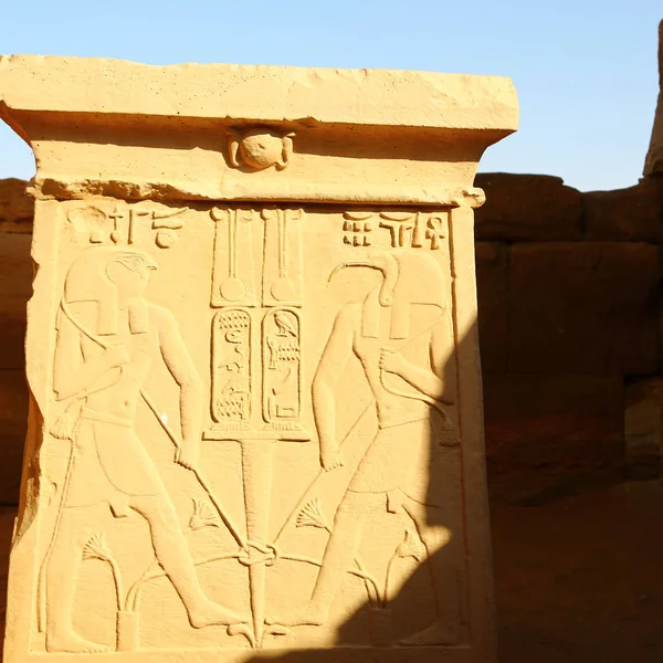 Africe Súdán Naqa Starožitný Chrám Černých Faraonů Poušti — Stock fotografie