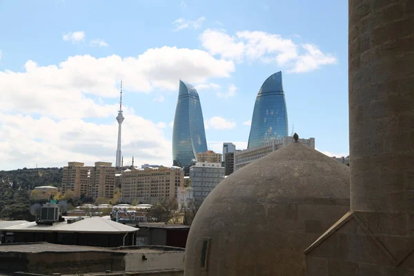 Baku pohled na panorama — Stock fotografie