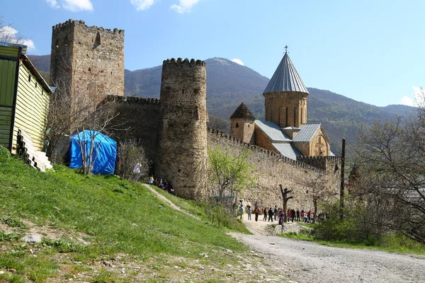 O castelo velho na terra antiga — Fotografia de Stock