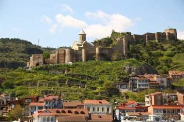 gürcistan tiflis şehrin görünümünde