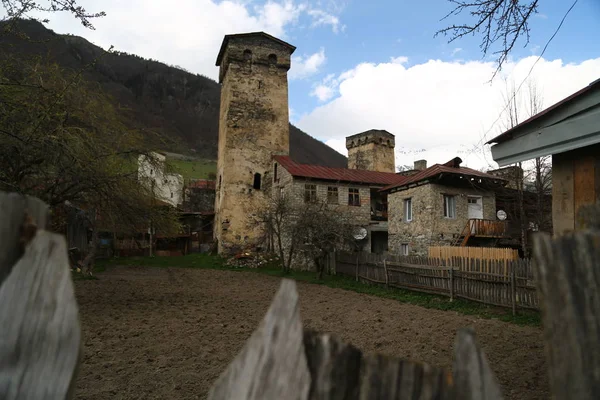 조지아 메스티아 에서 오래된 마을 — 스톡 사진