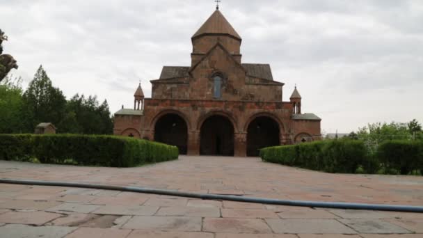 Záběry Staré Budovy Historické Lokality Které Chrání Unesco Gayanr Arménie — Stock video