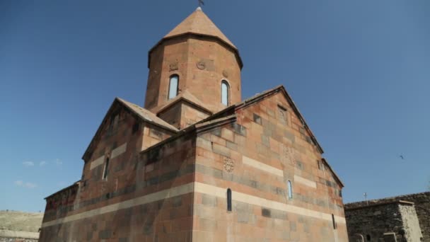Beautiful Antique Khor Virap Monastery Armenia — Stock Video