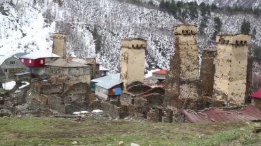 Unnesco, Gürcistan tarafından korunan Mestia eski köyünün görüntüleri