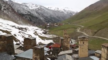 Unnesco, Gürcistan tarafından korunan Mestia eski köyünün görüntüleri