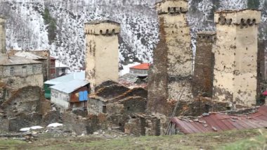Unnesco, Gürcistan tarafından korunan Mestia eski köyünün görüntüleri