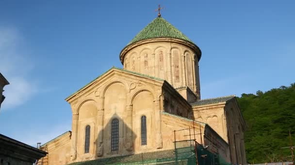 Gelati Monastery Antique Heritage Caucasian Historical Land Protect Unesco Georgia — Stock Video