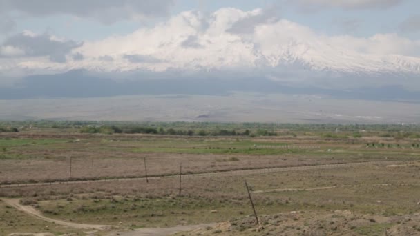 Красивый Античный Хор Вирап Монастырь Армении — стоковое видео