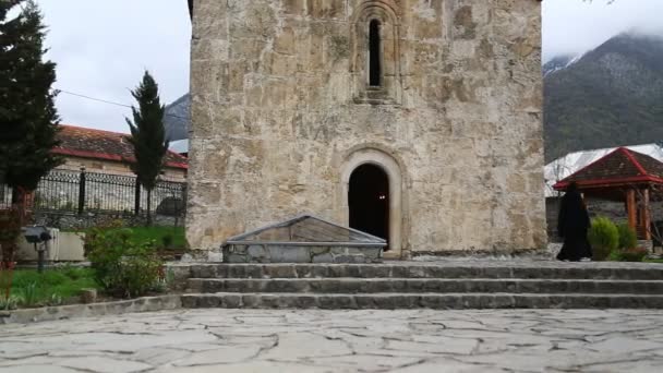 Sheki Oude Architectuur Stad Beschermd Door Unesco Azerbeidzjan — Stockvideo