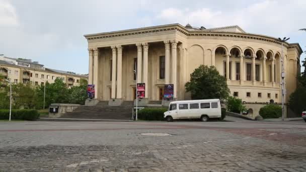 Edificio Piazza Kutaisi Georgia — Video Stock