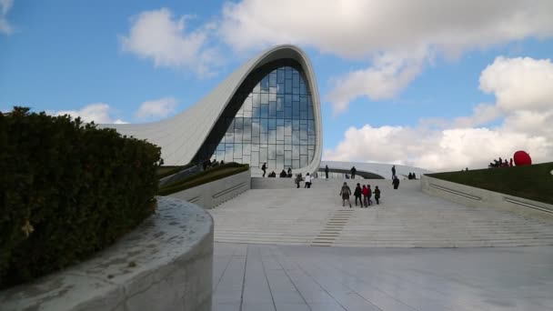 Азербайджан Баку Circa May 2019 Кадры Современного Здания Музея Центре — стоковое видео