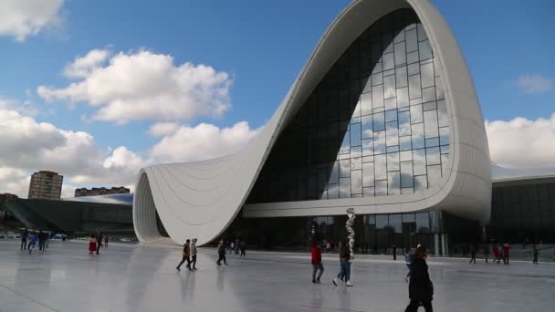 Ázerbájdžán Baku Circa Květen 2019 Záběry Moderního Muzea Centru Baku — Stock video