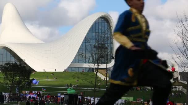 Azerbaijan Baku Circa May 2019 Footage Modern Museum Building Center — Stock Video