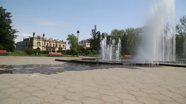 Imágenes Del Edificio Antiguo Del Palacio Sitio Histórico Protegido Por — Vídeos de Stock