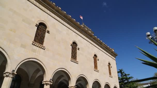 Edificio Cerca Lugar Nacimiento Stalin Gori Georgia — Vídeos de Stock