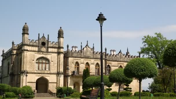 Imágenes Del Edificio Antiguo Del Palacio Sitio Histórico Protegido Por — Vídeos de Stock