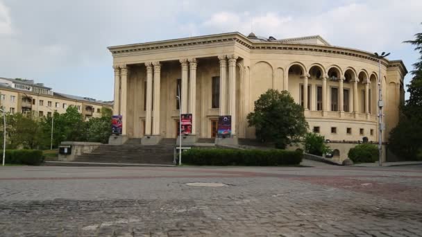 Edificio Piazza Kutaisi Georgia — Video Stock