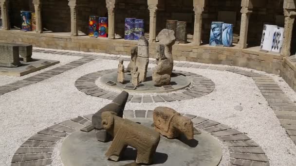 Personnes Marchant Dans Centre Ville Baku Azerbaijan — Video