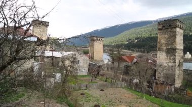 Unnesco, Gürcistan tarafından korunan Mestia eski köyünün görüntüleri