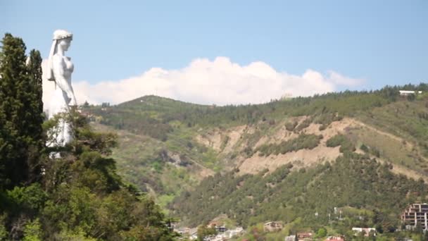 Кадри Прекрасного Міського Пейзажу Тбілісі Грузія — стокове відео
