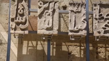 bakü şehir merkezinde eski mimari, azerbaycan