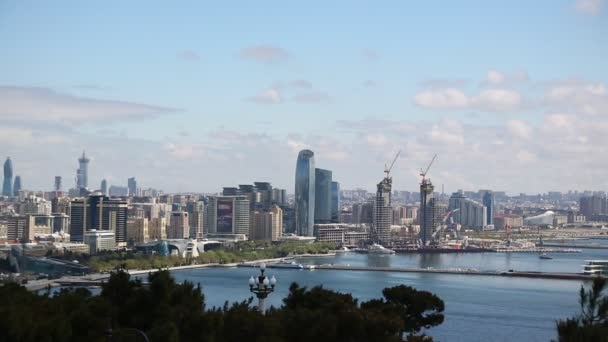 Baku Centro Ciudad Azerbaijan — Vídeos de Stock