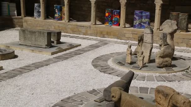 Bakü Şehir Merkezinde Eski Mimari Azerbaycan — Stok video