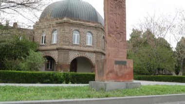 unesco, Echmiadzin, Ermenistan tarafından korunan eski bina ve tarihi alanın görüntüleri