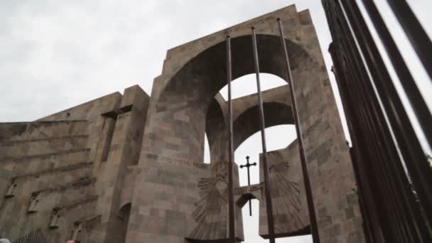 Záběry Starých Historických Památek Unesco Echmiadzin Arménie — Stock video