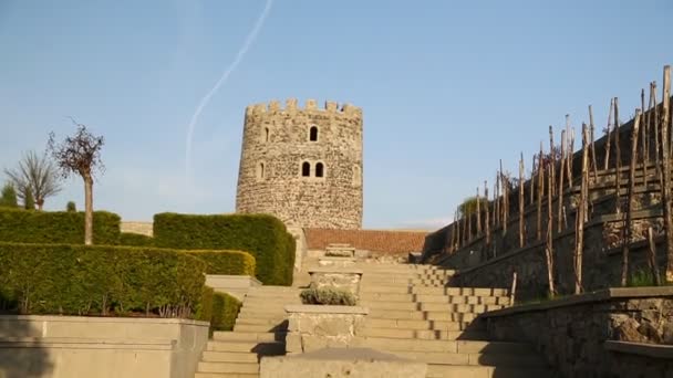 Κάστρο Ακαλοτσίκτη Αντίκα Κληρονομιά Του Καυκάσου Ιστορικό Τοπίο Στη Γεωργία — Αρχείο Βίντεο