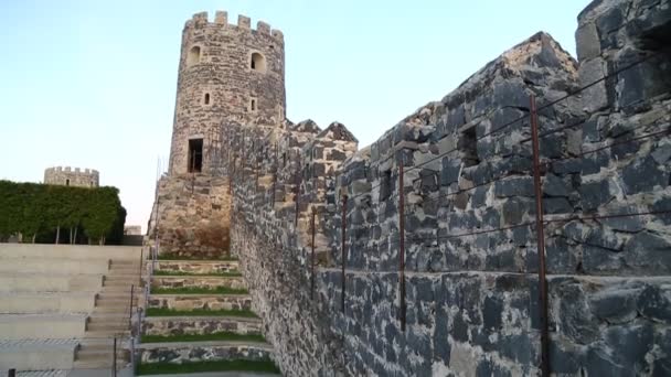 Ахалцихский Замок Античное Наследие Кавказского Исторического Ландшафта Грузии — стоковое видео