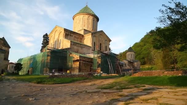 Monasterio Gelati Patrimonio Antiguo Tierra Histórica Del Cáucaso Proteger Por — Vídeos de Stock