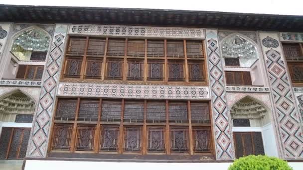 Sheki Old Αρχιτεκτονική Στην Πόλη Που Προστατεύεται Από Την Unesco — Αρχείο Βίντεο
