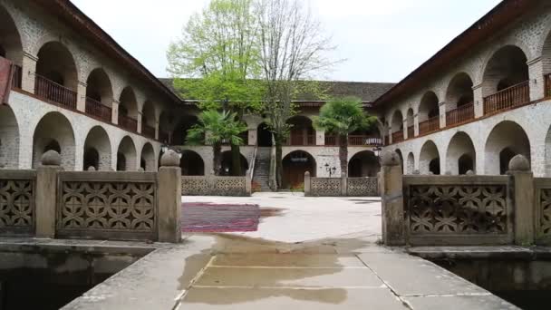 Sheki Starej Architektury Miejscowości Chronionej Przez Unesco Azerbejdżan — Wideo stockowe