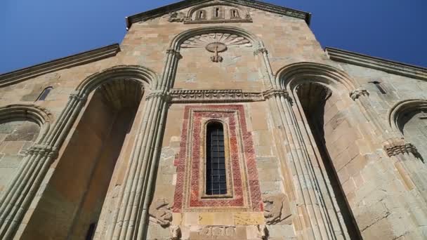 Bela Vista Catedral Svetitskhoveli Herança Antiga Georgia — Vídeo de Stock