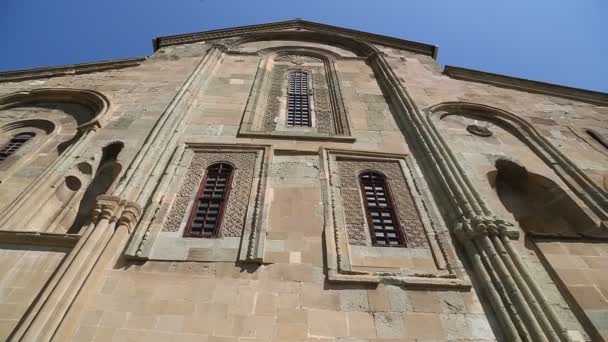 Bela Vista Catedral Svetitskhoveli Herança Antiga Georgia — Vídeo de Stock