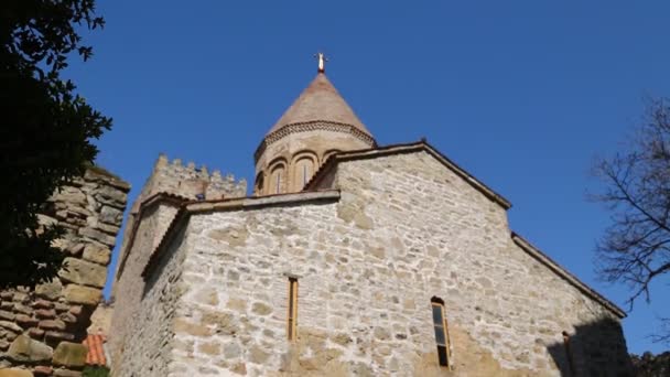 Старый Замок Античной Земле Грузии — стоковое видео
