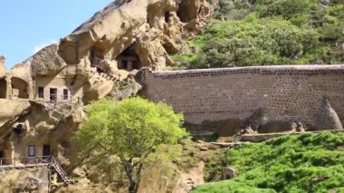 ubdano manastırının güzel görünümü, Gürcistan'da antik miras 