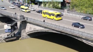 Gürcistan, Tiflis - Çerkez mayıs 2019 - Tiflis güzel şehir manzarası görüntüleri, Gürcistan