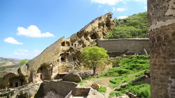 Beautiful View Ubdano Monastery Antique Heritage Georgia — Stock Video