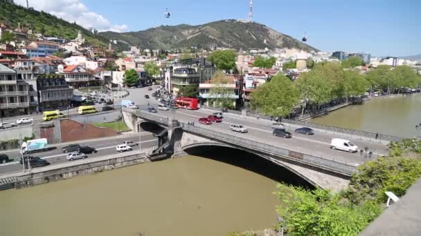 Georgie Tbilisi Circa Mai 2019 Images Beau Paysage Urbain Tbilissi — Video