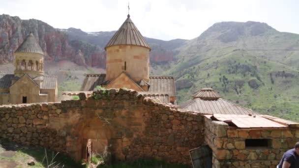 Ermenistan Noravank Circa Mayıs 2019 Antik Manastır Yakınında Kimliği Belirsiz — Stok video