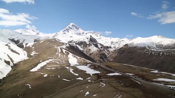 Nádherné Hory Kazbegi Gruzie — Stock video