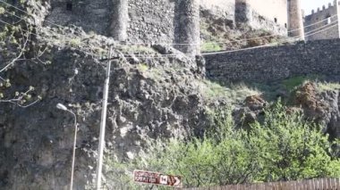 khertvisi dağda eski kale, gürcistan 