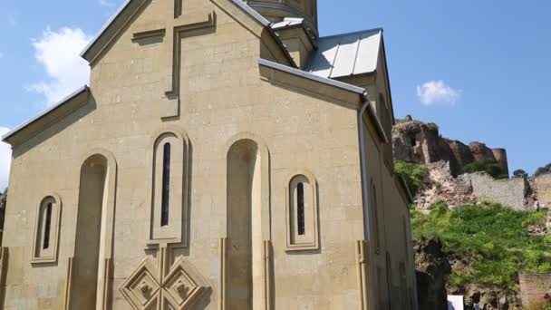 Widok Starego Kościoła Tbilisi Gruzja — Wideo stockowe