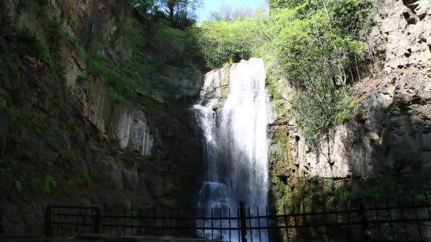 Vista Della Cascata Tbilisi Georgia — Video Stock