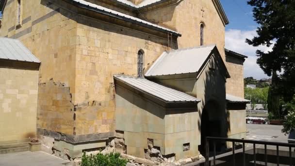 Vista Igreja Velha Tbilisi Georgia — Vídeo de Stock