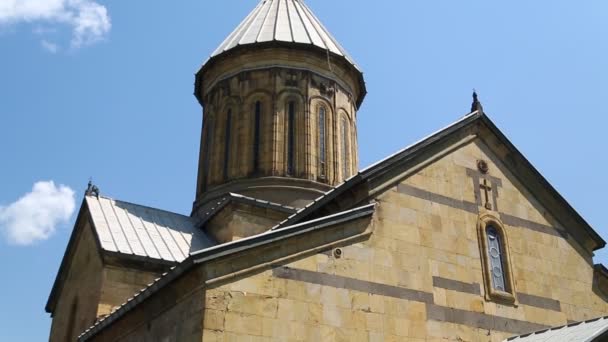 Utsikt Över Gamla Kyrkan Tbilisi Georgien — Stockvideo